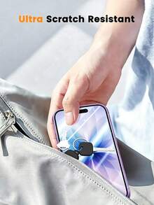 Bộ 3 miếng dán màn hình cường lực, độ phân giải cao, chống nước, bền bỉ, cạnh không vỡ, tương thích với iPhone X/XS/11/12/13/14/15 Pro Max/16 Pro Max/16 Plus/16/16e/17/17 Air/17 Pro/17 Pro Max. Chống vỡ, chống trầy xước và chống nước. - Trong sáng - Xem 4