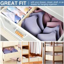 Oaoleer 12PCS/Set Drawer Organizer Clothes, Dresser Organizer For Nursery Bedroom Closet Organization And Storage - Baby Clothes Organizer Bins - Drawer Divider For Sock Underwear Bra Ties - View 7