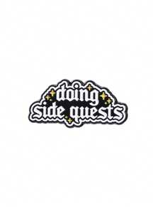 Enamel Badge 'doing Side Quests' For Game Players, Slouchy Office Worker Pin, Unique Gaming Accessory, Perfect Gift For Gamers - Multicolor - View 9