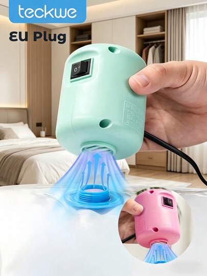 Teckwe Electric Air Pump For Vacuum Storage Bags, Portable Travel Vacuum Pump, Compressing Clothing Vacuum Seal Pump For Various Vacuum Seal Bags, Home Storage For Shirt  Sweather AllClothes