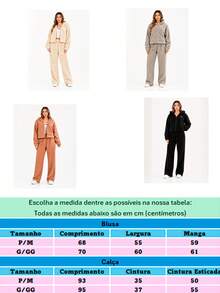 Women's Winter Plush Teddy Fashion Casual Comfortable Set – Hooded Jacket + Warm Pants - Xám - Xem 6