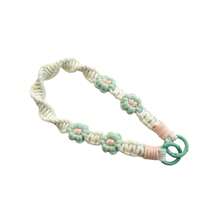 1pc Macrame Handmade Floral Keychain, Daisy Flower Phone/Key Chain, Dopamine Color Series Water Bottle/Bag Strap - View 14