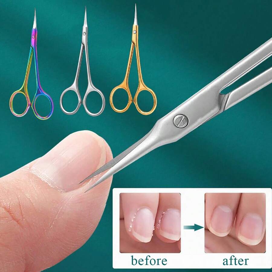 1 pieza Cortaúñas profesional de acero inoxidable, cortaúñas, herramienta quitacutículas, adecuado para el cuidado de pies y manos, herramienta esencial para el hogar y los viajes. Artículo doméstico y equipo para exteriores de alta calidad, también es un gran regalo para amigos. - 1 pieza de color - Ver 1