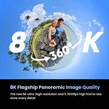 Insta360 X5 Panoramic Action Camera, 8K Panoramic Shooting, Image Stabilization And Waterproof, New Dynamic Tracking Mode, Clear Audio Recording, 360° Horizontal Correction, Exceptional Image Quality, Long Battery Life (Brand New, Activated Only). - View 6
