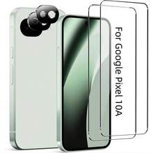 4 piezas Protector de pantalla de vidrio templado HD antiarañazos, protector de lente de cámara, desbloqueo de huella digital, compatible con Pixel 10 Pro Fold/Pixel 10/10 Pro XL/Pixel 10 Pro/Pixel 10A/Pixel 9 Pro - transparente - Ver 14