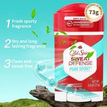 Old Spice 高耐力運動男士除臭膏 1 瓶 73g 超強效 48 小時汗水與異味防護 無鋁 無白痕 腋下固體止汗劑 適合高強度運動與日常使用 - 強效防護運動加強止汗香體劑73g - 查看 6