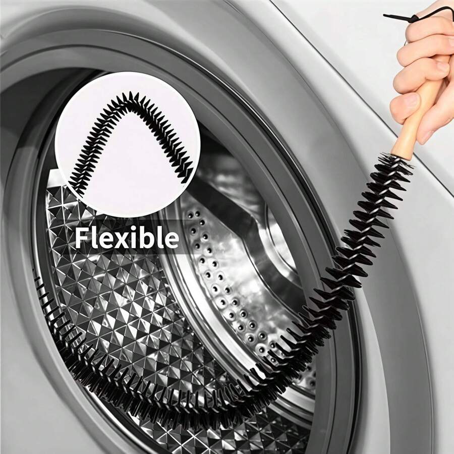 1/2 unidades - Escova de limpeza com cerdas longas | Feita com cerdas de material PP durável, limpa eficazmente eletrodomésticos, tubulações ou frestas, cantos e ângulos de difícil acesso sem riscar a superfície. Adequada para limpar poeira de veículos, móveis, eletrodomésticos e saídas de ar condicionado. - Escova de cerdas longas - Ver 1