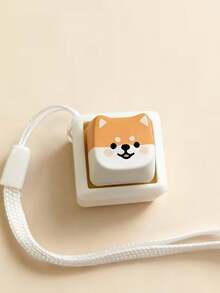 1 pieza Llavero rectangular con 4 teclas con diseño de perrito lindo que se puede presionar/hacer clic. Un regalo perfecto para familiares y amigos con un cordón para llavero - Multicolor - Ver 12