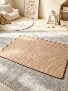 1pc Premium Cooling Mat, Breathable Ice Silk Pet Bed Pad, Summer Cooling Cushion For Dogs & Cats, Non-Slip Washable Reusable For Small/Medium/Large Pets - Mocha Brown - View 3