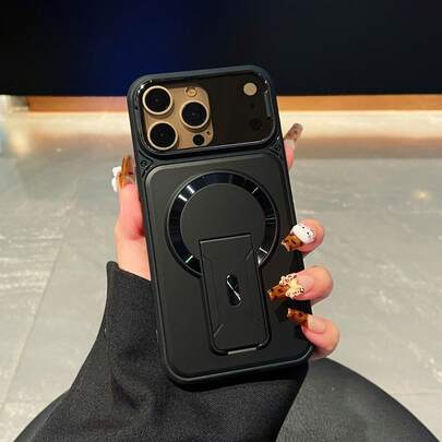 Multi-Function Phone Case, Magnetic Charging/Physical Heat Dissipation/Soft Edge Cushion + Hard Shell Anti-Bending, Compatible With Apple 17 Pro Max And Galaxy