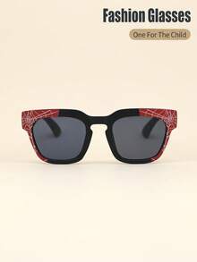 1 Pair Kids/Adults Classic Retro Spider Cartoon Frame Casual Fashion Glasses, Suitable For Daily, Holiday, Party Use - A - View 13