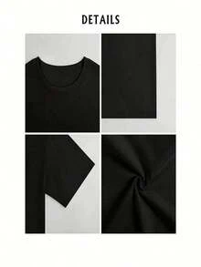 Camiseta Negra con Texto de Robótica y Gráficos de Robots para Entusiastas de la Tecnología y Amantes de la Ciencia - Negro - Ver 3