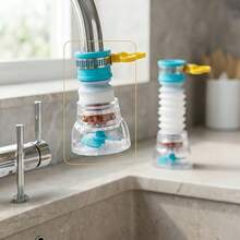 1pc Adjustable Rotatable Extendable Faucet Adapter, Suitable For Men And Women, Flexible Design Easy To Install, Made Of Durable Material, Essential For Kitchen And Bathroom - Multicolor - View 5
