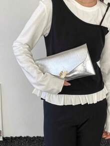 Dedoo 2026 Latest Fashion Colorful Plaid Handbag - Silver - View 6