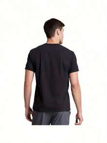 Funny Tung Tung Tung Sahur Motion At Your Front Door Graphic-Shirt - Black Casual Loose Fit Round Neck Tee With Humorous Money & Brick Wall Design Festive Roleplay & Casual Attire, Comfortable Clothing, Nontransparent Fabric KL6J - màu đen - Xem 6