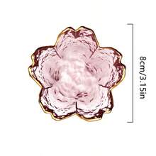 1 pieza Tazón de vidrio con forma de flor, tazón de vidrio multiusos adecuado para arte de uñas, aceites esenciales, mezcla de mascarillas faciales, uso en salón de belleza - Multicolor - Ver 5