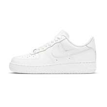 Giày thể thao nữ Nike Air Force 1 "Triple White" thời trang và đa năng, chất liệu da, kiểu dáng cổ điển retro bền chắc, màu trắng tinh khiết. - trắng - Xem 3