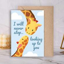 Funny Father's Day Greeting Cards With Envelopes, 1pc Or 6pcs/Set Humorous Dad Jokes & Punny Cards, Cat Dad, Giraffe Designs, Creative Birthday Card For Dad/Husband - View 15