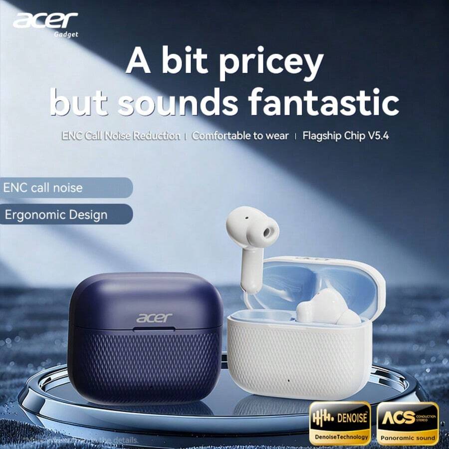 Experience Seamless Wireless Audio With The Acer OHR636 True Wireless Stereo Earbuds, Engineered With The High-Performance Zhongke Lanxun AB5636E Chip And Cutting-Edge Bluetooth 5.4 Technology. - View 1