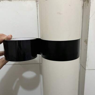1pc Black Waterproof Pipe Repair Tape, Super Strong Adhesive, For Leak Sealing & Home Plumbing Repairs