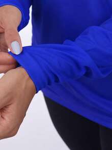 Women's Dry Fit Long Sleeve Basic T-Shirt, Lightweight And Comfortable - Royal - 查看 5