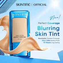 SKINTIFIC Krim Pewarna Kulit dengan Cakupan Sempurna | Alas Bedak, Krim BB, Korektor Kulit, Cakupan Sempurna, Bernapas, Tanpa Cela, Hasil Akhir Sehat, Tahan Lama, Mengontrol Minyak - 01 VANILI - View 4