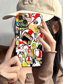 Tema blanco, rojo y amarillo de Kick Buttowski.funda de teléfono Fundas compatibles con ,Apple,VIVO,OPPO,,, y Honor.Fabricadas en silicona TPU,ofrecen protección contra golpes y caídas. - Negro - Ver 3