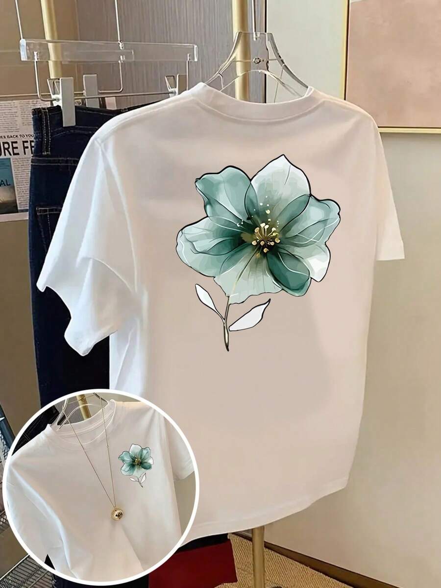 Plus Size T-Shirts - White - View 1