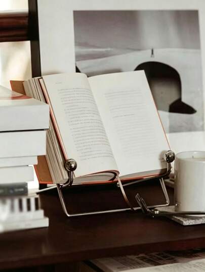 Giá đỡ điện thoại và máy tính bảng bằng kim loại, 1 chiếc, dành cho iPad, máy tính bảng, giá đỡ để bàn hai trong một, giá đỡ đọc sách cạnh giường, giá đỡ sách để bàn cho học sinh.