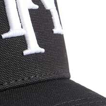 AMIRI Men's Hip-Hop Letter Baseball Cap, Outdoor Adjustable Breathable Mesh - Black - View 3