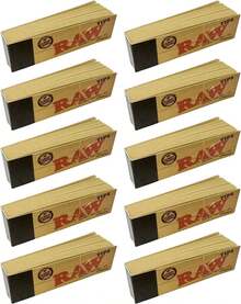 Raw Rolling Papers Unbleached Filter Tips 10 Pack = 500 Tips - 顏色A - 查看 2
