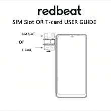 Redbeat D5 4G LTE 无锁智能手机，64GB 存储 + 2GB 内存，5000mAh 全天候电池，6.52 英寸护眼高清显示屏，Android 14 系统，双卡双待，Type-C 快速充电 - 藏蓝色 - 查看 6
