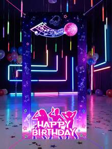 1件生日快樂照片背景布 音樂主題裝飾背景 生日橫幅 攝影道具 生日背景 生日派對裝飾 生日派對用品 嬰兒派對用品 性別揭曉裝飾 攝影工作室道具 新生兒生日派對照片裝飾 嬰兒洗禮裝飾 - 音樂女團 - 查看 4
