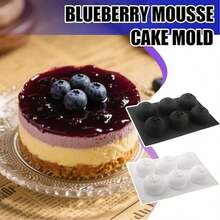 Blueberry & Raspberry Fruit Shaped Cake Mold, Baking Dessert Mousse Chocolate Ice Cream Silicone Mold, Non-Stick Silicone - Multicolor - View 2