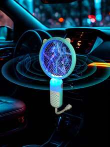 USB Mosquito Swatter Trap With UV Light, Portable Mini Electric Insect Killer Lamp For Indoor Outdoor Camping, Car, Home, Hotel Use, Pest Control - Round - View 10