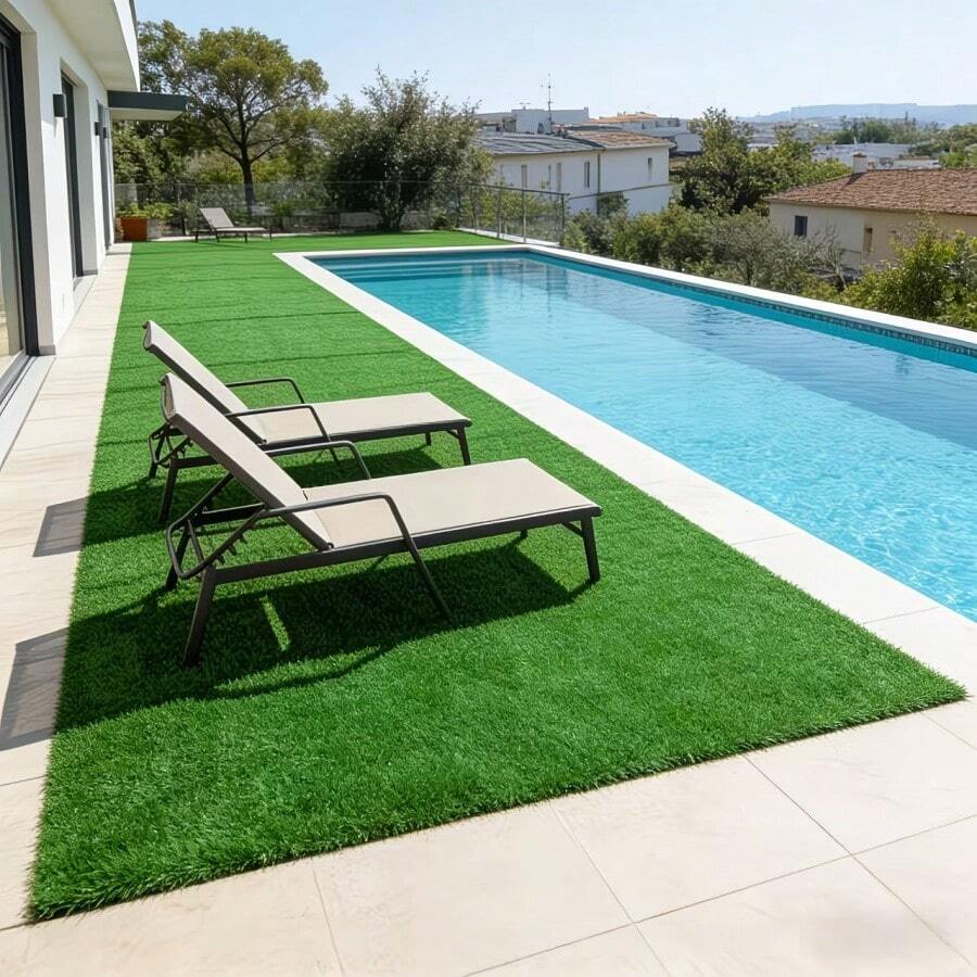 1pc Thin Artificial Grass, Durable, Easy To Cut, Fireproof And Waterproof, Suitable For Outdoor/Indoor, Patio, Balcony, Pet Playground - Low Maintenance Yard Solution, Natural Appearance, Easy To Install, High Quality Material, Party Backdrop, Event Planning