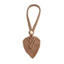 2 pièces Embrasse de rideau macramé, embrasses de rideaux de fenêtre de style bohème, décoration de feuilles tissées à la main pour embrasses de rideaux - 2 pièces - Voir 14