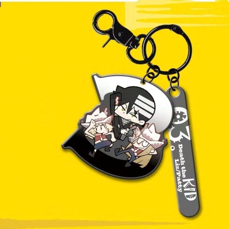 Acrylic Anime "Soul Eater" Black Star Character Standee, Realistic Pose And Expression, Desktop Decor, Birthday Gift For Anime Fans, Collectible Figurine Model, Halloween/Christmas Creative Gift, Non-Electric Display - Multicolor - View 1