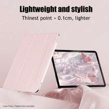 Ốp bảo vệ từ tính tương thích với iPad Pro 13 inch 2025 M5, iPad Air 11 inch 2026 (M4), iPad 11 inch thế hệ thứ 11/10, iPad Mini 7 inch, iPad Mini 6 inch 2024 2022 M2, iPad Pro 12.9 inch thế hệ thứ 4/5/6. - Hồng - Xem 8