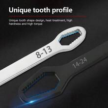 Cờ lê hai đầu đa năng 8-24mm, mỏ lết tự siết, dụng cụ sửa chữa ô tô và gia dụng, dành cho nam giới. - Nhiều kiểu dáng - Xem 10