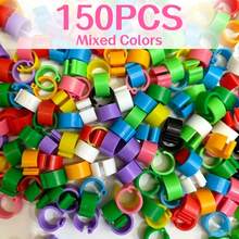 Multicolor Plastic Pigeon Leg Rings Bird Foot Bands For Pet Bird Training Flying Competition Identification Tracking - 150pcs - View 9