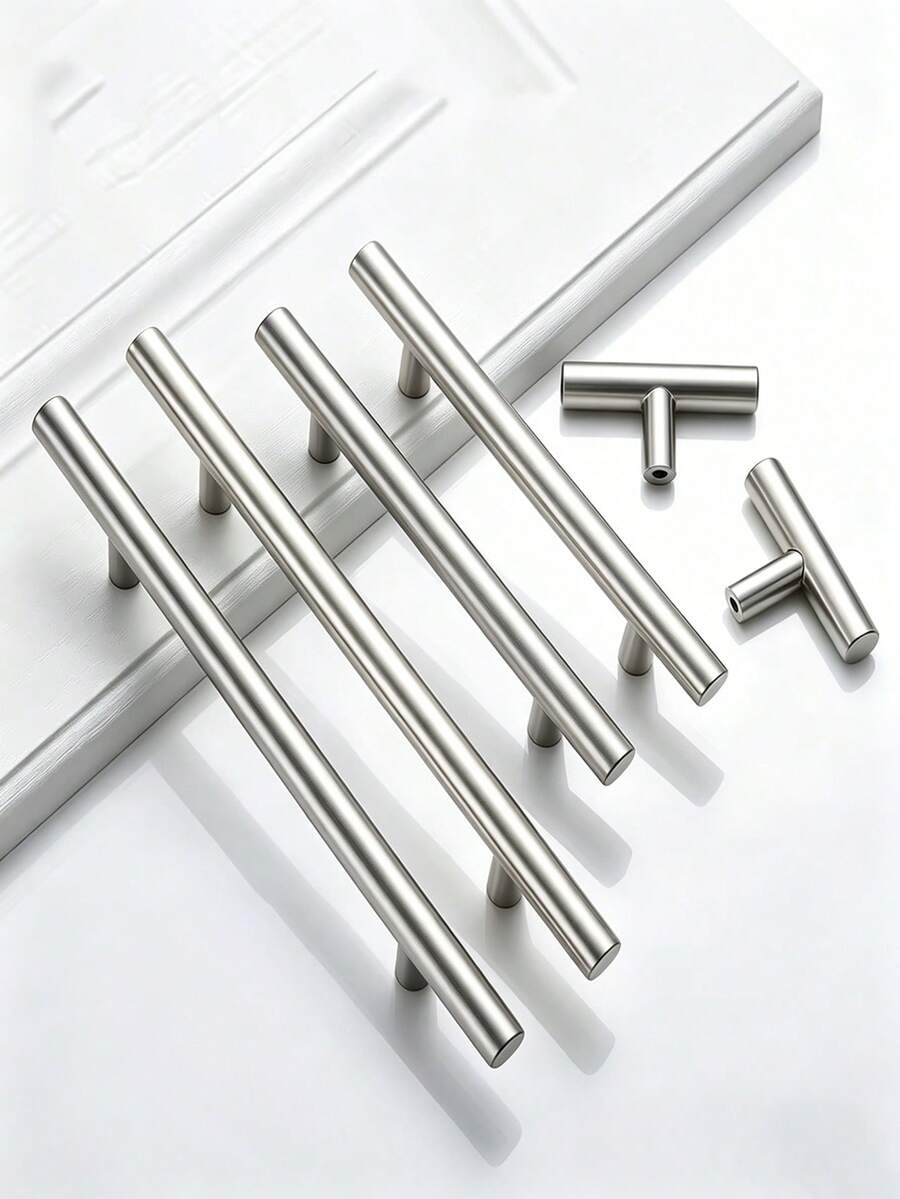 Bộ 4 tay nắm ngăn kéo tủ bằng thép không gỉ, tay nắm nhà bếp, tay nắm cửa tủ phòng tắm, tay nắm đồ nội thất bằng kim loại. - Nhiều màu - Xem 1