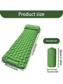 Ultra-Lightweight Inflatable Camping Mat, Sleeping Pad With Built-In Pump And Pillow - Perfect For Camping, Outdoor, Beach, Hiking, Outdoor Adventure, Inflatable Beach Bed, Pool, Gift For Friends, Mother's Day Gift - A - View 5