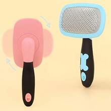 2pcs Grooming Set For Dogs And Cats, Featuring A Rotating Needle Comb And A Dematting Comb - Multicolor - View 5