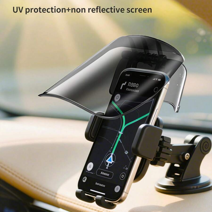 1 chiếc tấm che nắng điện thoại di động hoàn toàn mới, chặn tia UV và ánh sáng chói hiệu quả, phụ kiện kẹp điện thoại có thể điều chỉnh, dễ dàng lắp đặt, tương thích với tất cả các loại điện thoại thông minh.