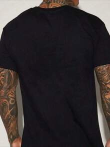 Graphic T-Shirts Men's T-Shirts Tops - Black - View 2