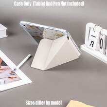Ốp bảo vệ dạng gập chữ Y bằng acrylic trong suốt cao cấp. Phiên bản acrylic trong suốt cao cấp hình ngôi sao cô gái. Ốp bảo vệ dạng gập chữ Y hình ngôi sao cô gái dễ thương của INS bằng acrylic trong suốt cao cấp. Đặc điểm của ốp bảo vệ máy tính bảng: Thiết kế chân đế gập ba hình chữ Y, Chức năng tự động bật/tắt màn hình thông minh, Bảo vệ toàn diện, Chất liệu khung thân thiện với da, Khung chống rơi có túi khí, Chân đế đa góc, Mặt lưng acrylic trong suốt, Khe cắm bút tích hợp, Các đường cắt chính xác, Nhẹ và dễ mang theo. - Nhiều màu - Xem 5