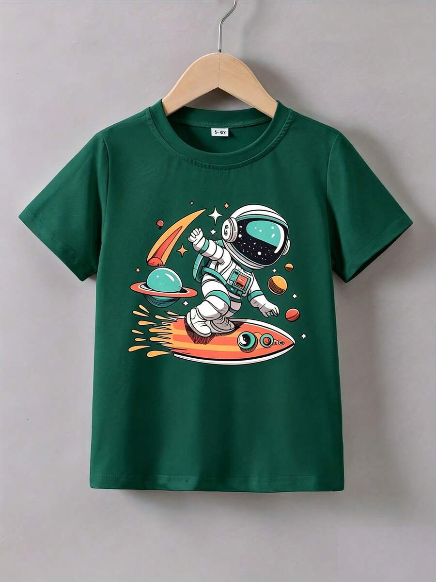 Young Boys T-Shirts - Dark Green - View 1