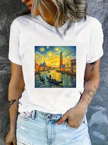 Plus Size T-Shirts - Black - View 1