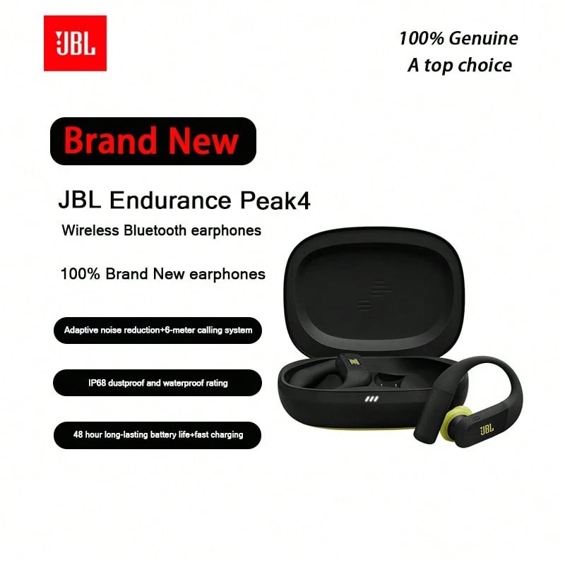 JBL Endurance Peak 4 Sport Bluetooth Earphones, Over the Ear, Deep Active Noise Reduction, Running Specific Long Range